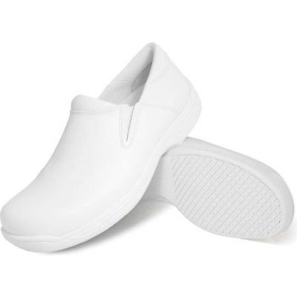 Lfc, Llc Genuine Grip® Women's Slip-on Shoes, Size 6.5W, White 475-6.5W